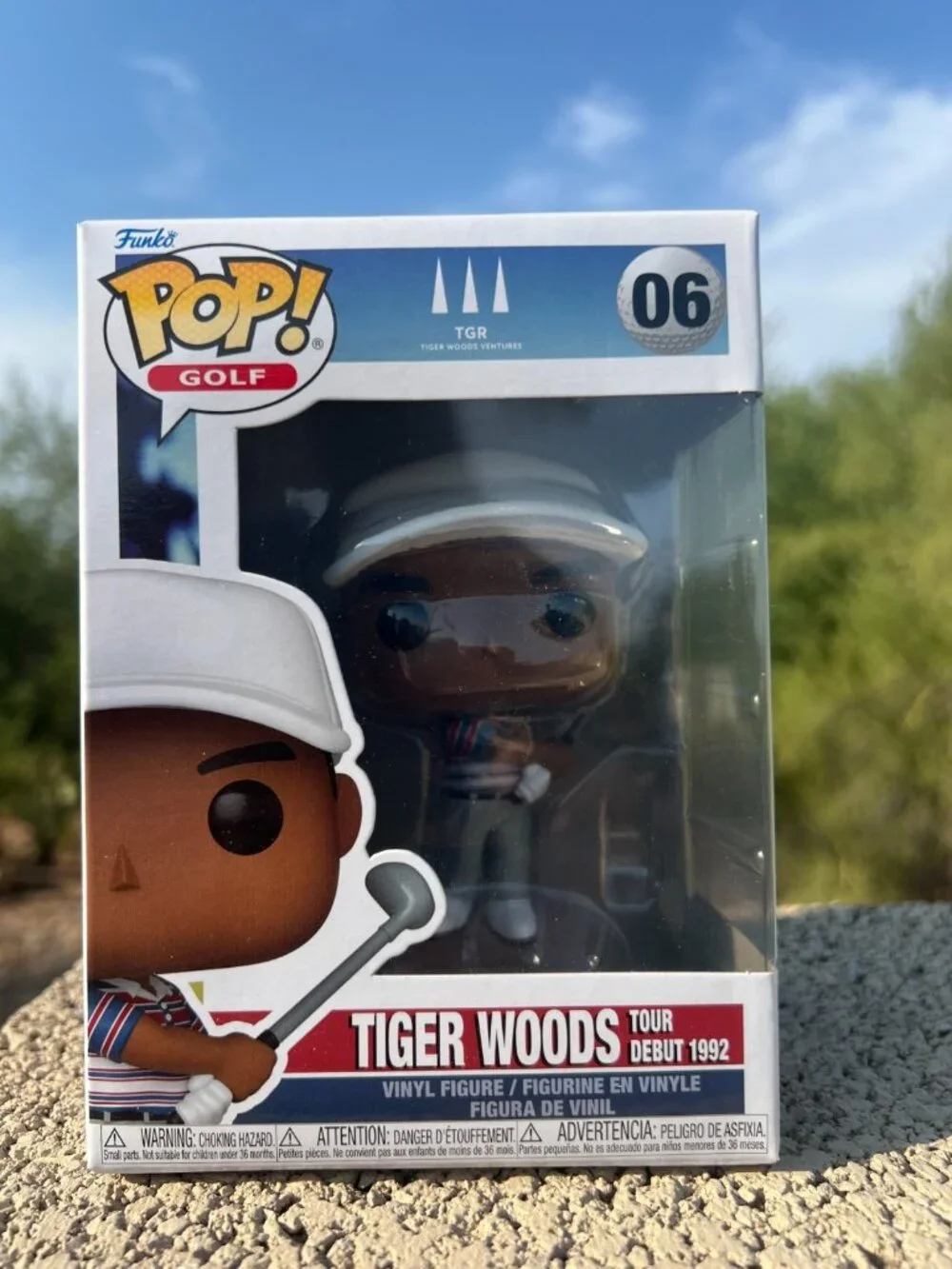 Funko Pop Golf-Tiger Woods Ventures - Tiger Woods Tour Debut 1992  (#06, NEW)
